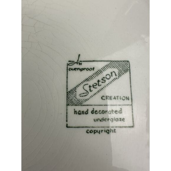 Stetson Ring Of Blue Flowers China VTG Aqua & Blue floral Set Of 24 - Picture 8 of 9